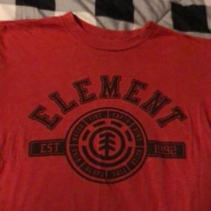Red element men’s shirt